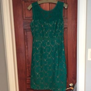 Green BCBG dress